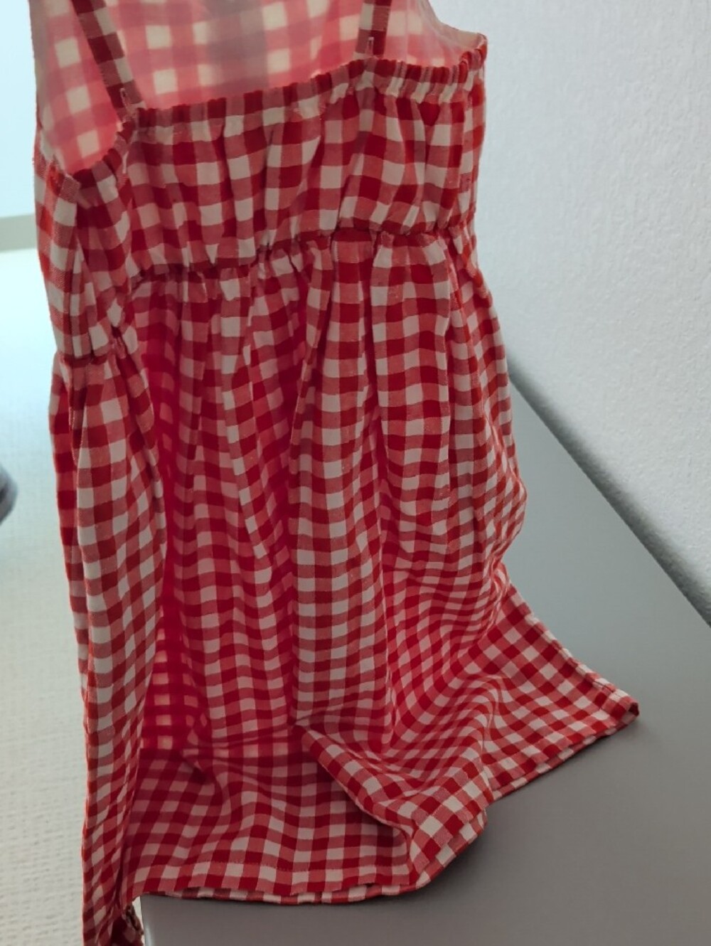 Red Gingham Girls Dress - Never Worn - Picture 5 of 6